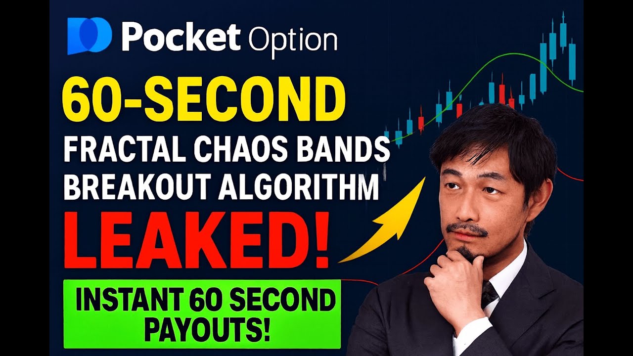 Pocket Option 60-Second Fractal Chaos Bands Breakout Methodology For 60 Second Trades