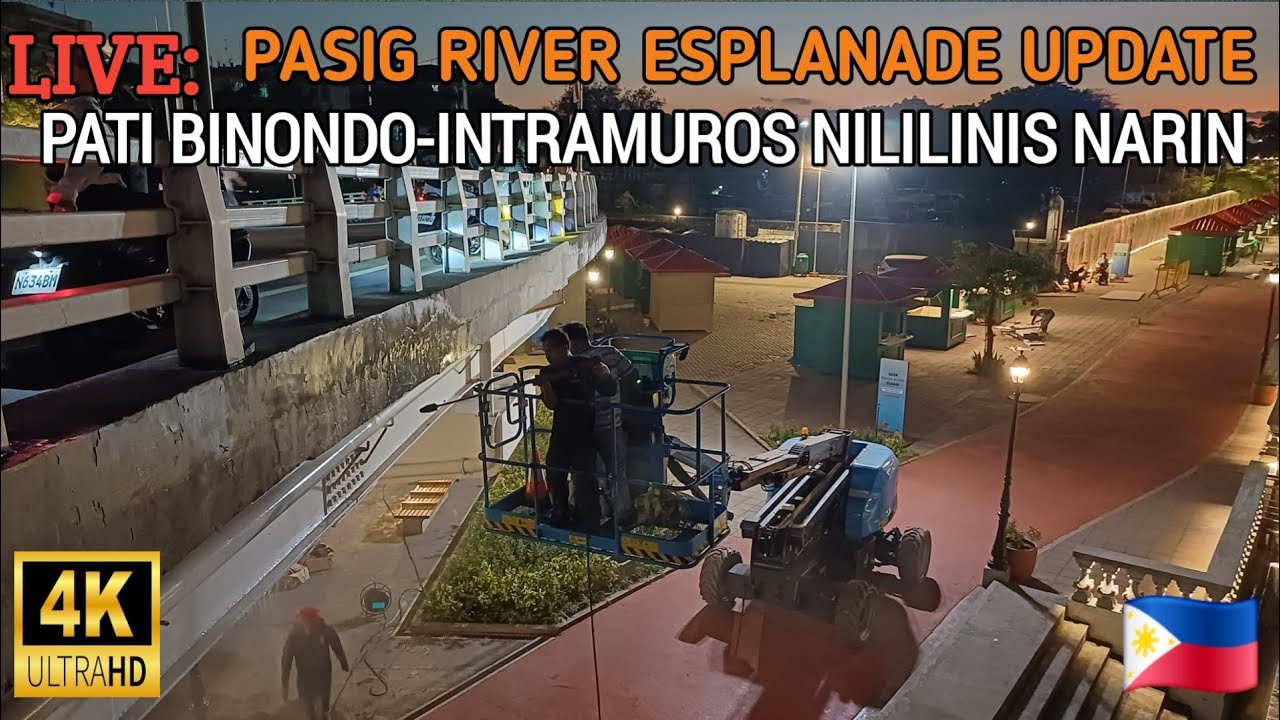 WOW! PATI BINONDO-INTRAMUROS NILILINIS NARIN | PASIG RIVER ESPLANADE REHABILITATION UPDATE