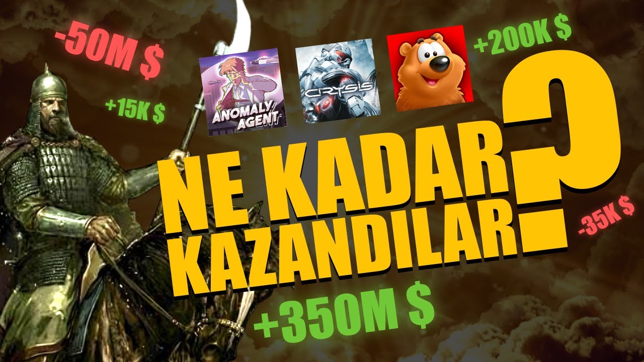 Türk oyun firmaları ne kadar para kazanıyor ?