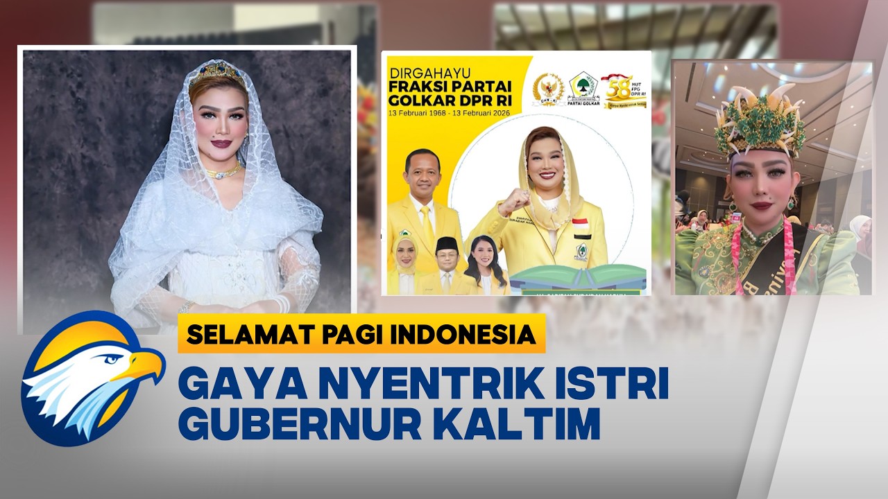 Gaya Busana Istri Gubernur Kaltim Curi Perhatian - [Selamat Pagi Indonesia]