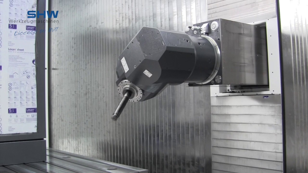 Automatischer Universalfr&auml;skopf in orthogonaler Bauweise mit stufenlos positionierbaren Achsen