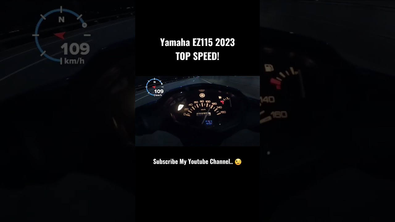 Yamaha EZ115 2023 Malaysia TOP SPEED! 💪🏻😎  #Yamaha #EZ115 #TopSpeed #GPS