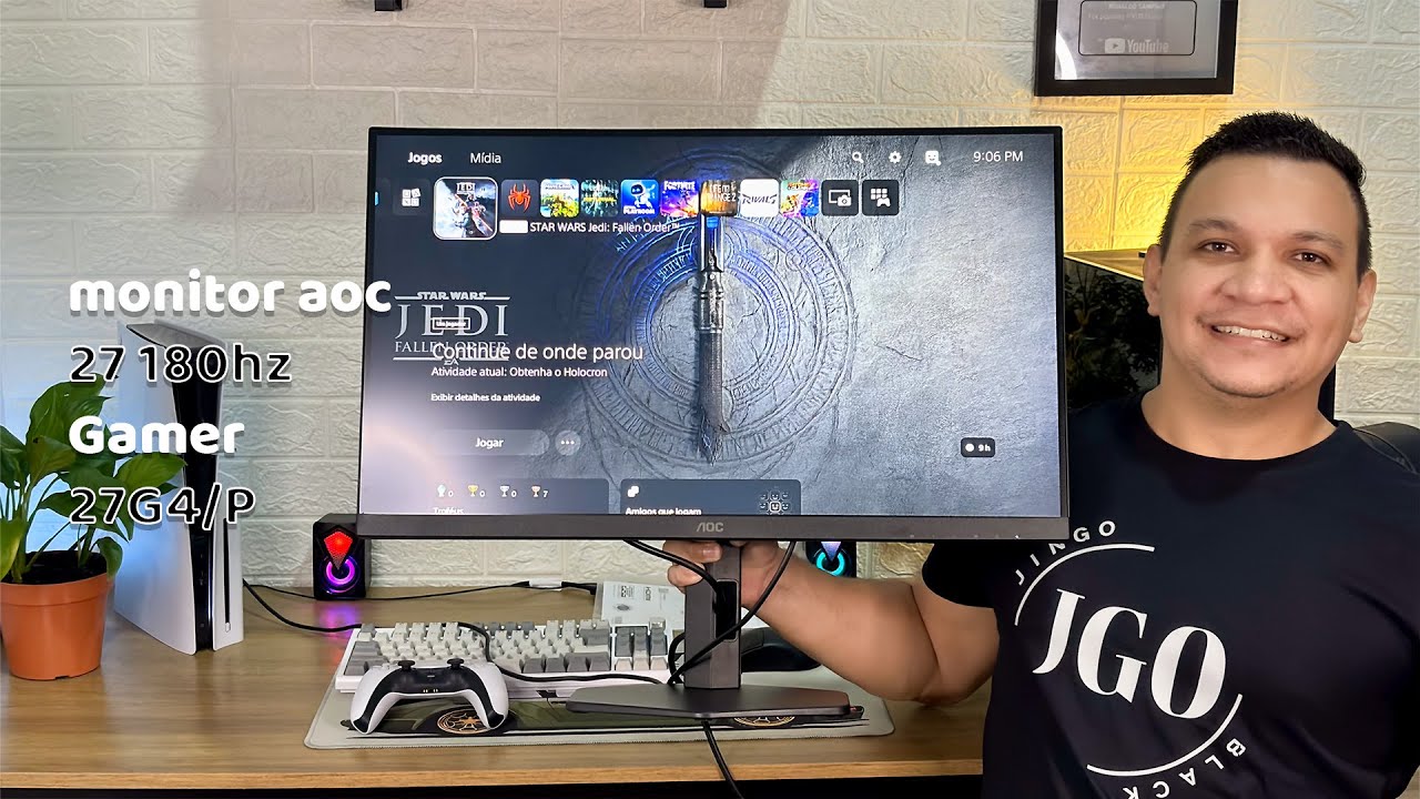 unboxing monitor AOC 27G4/P 180Hz 0,5 MS Monitor Gamer IPS