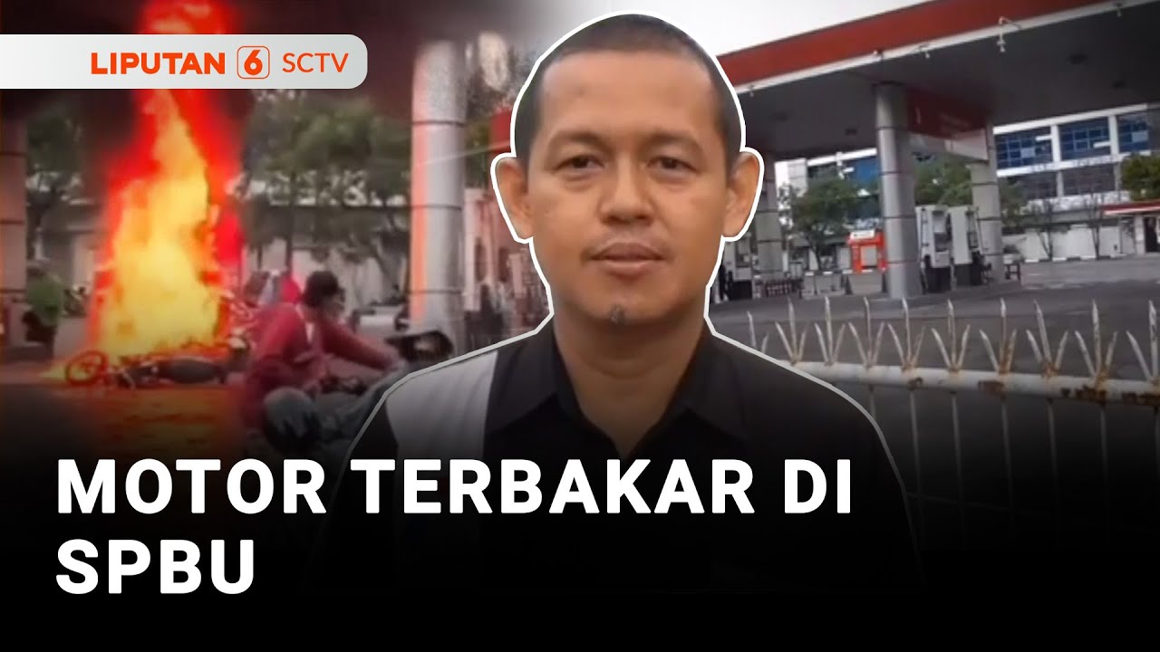 Motor Terbakar di SPBU | Liputan 6