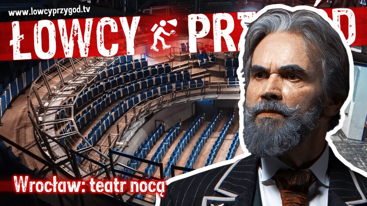 Wrocław: teatr nocą...