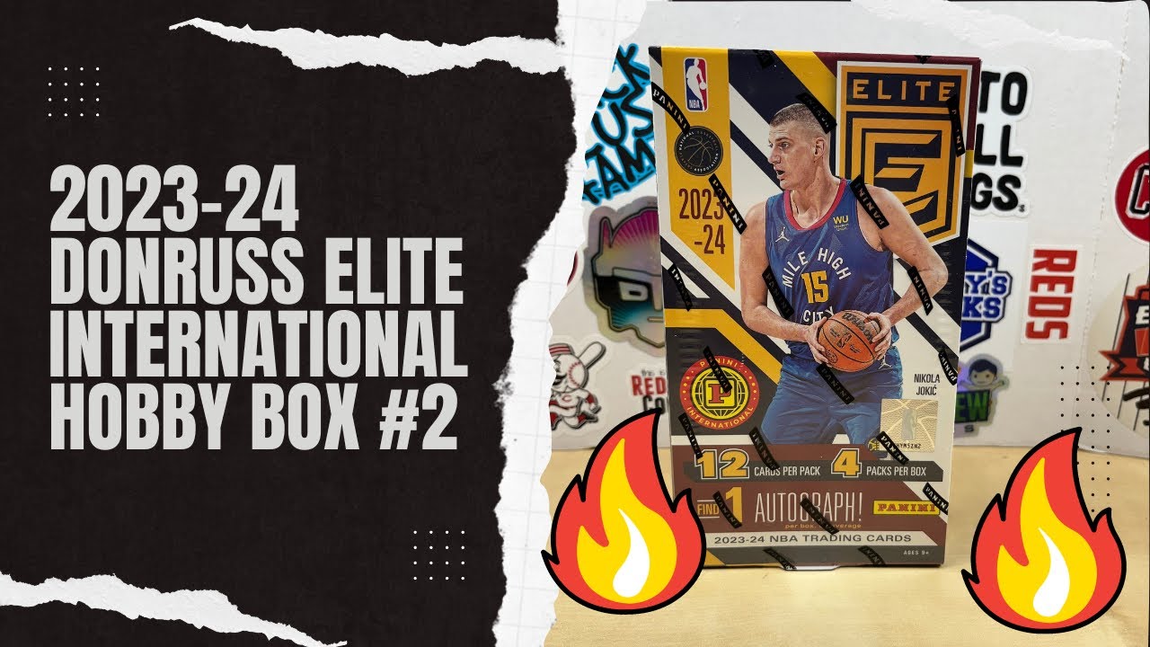 This Box Was Insane!  2023-24 Panini Donruss Elite International Hobby Box 🚨Case Hit🚨