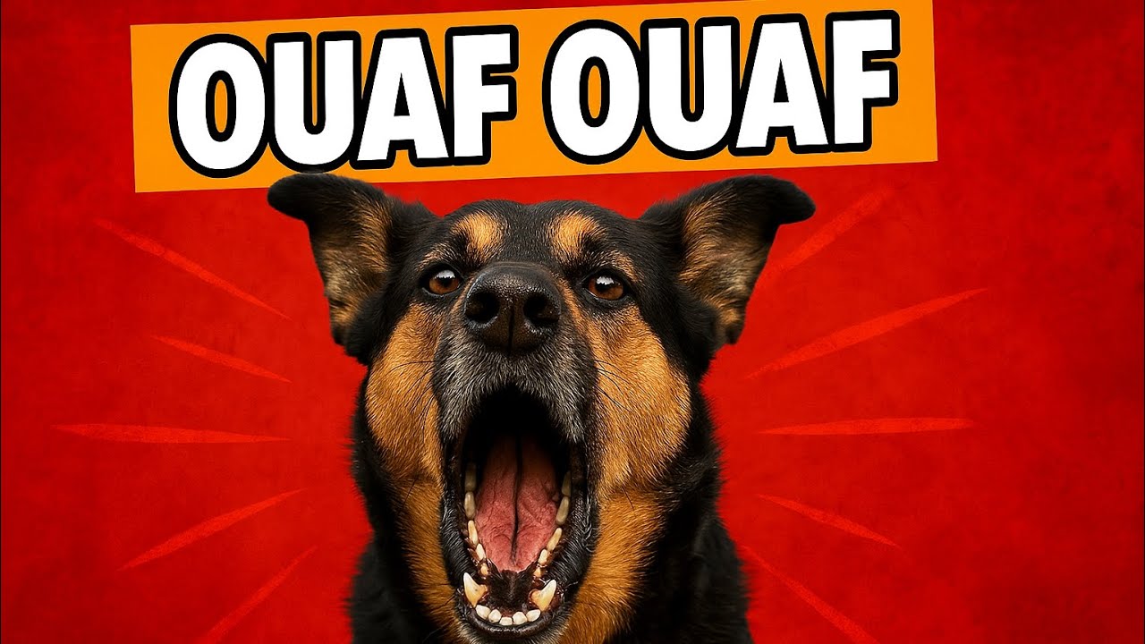 Aboiement de chien fort et intense ! OUAF OUAF garantie