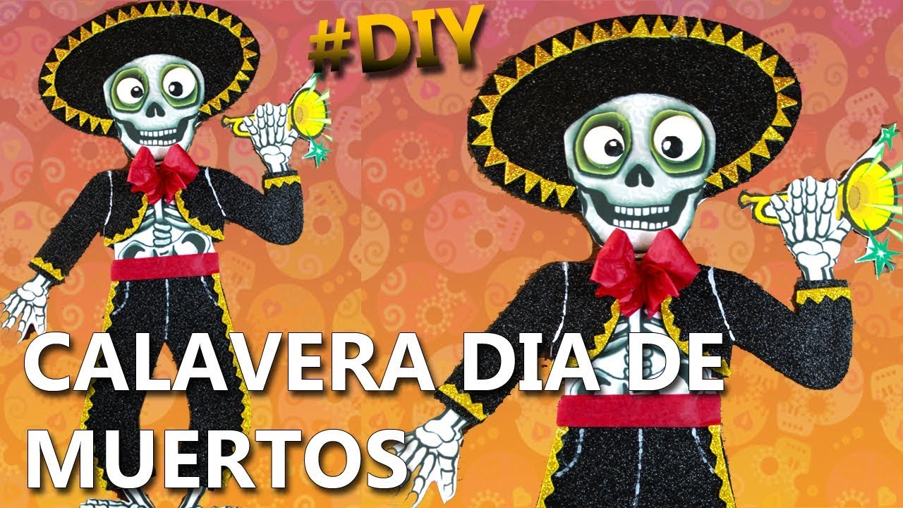 CÓMO HACER una CALAVERA para el DÍA DE MUERTOS | Manualidades para el 2 de noviembre