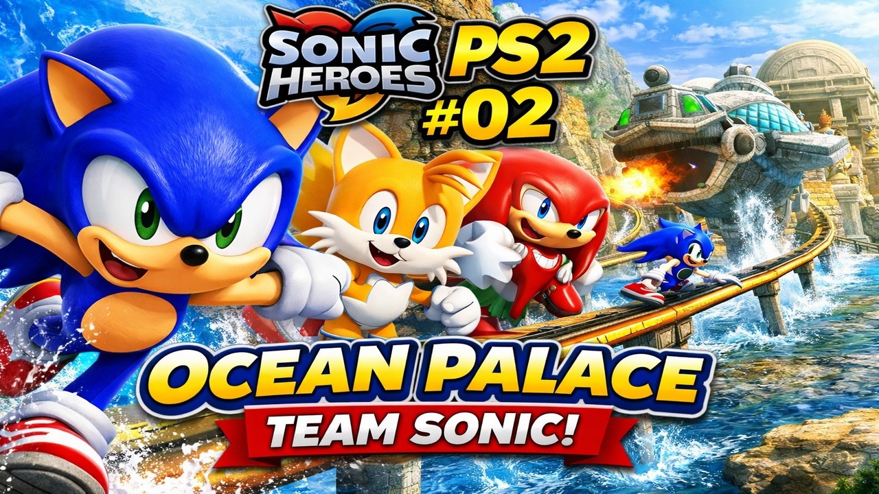SONIC HEROES PS2 #2 – Ocean Palace com a Team Sonic!