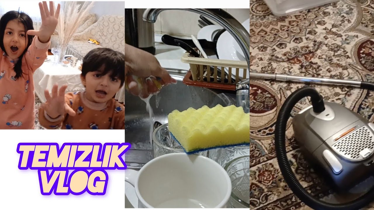 TEMIZLIK VLOG 😍 | SIZINLE BIRLIKDE EVIMIZI TEMIZLEDIK😍 | #kesfet #aboneol