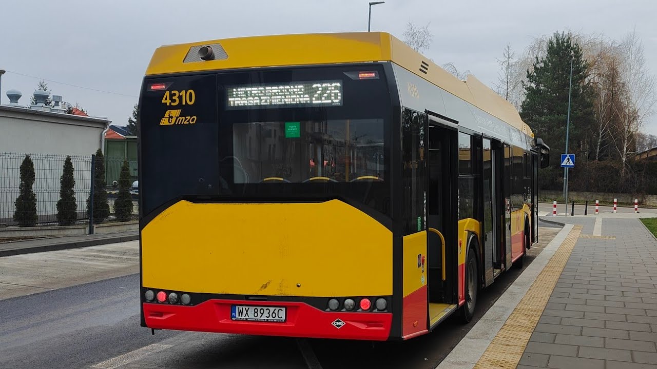 Linia 226 ( Trasa Zmieniona ) - Solaris Uribno 12 IV CNG #4310 ( MZA Warszawa )