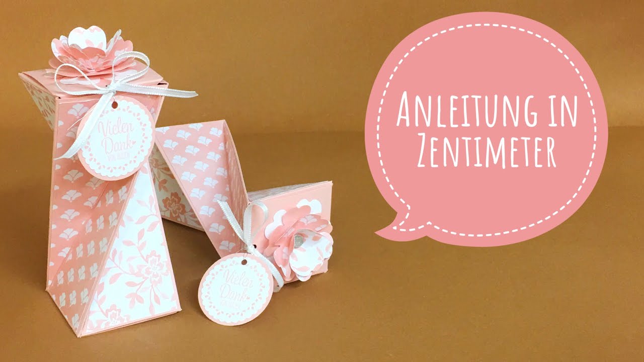 Anleitung gedrehte Box mit Stampin Up Produkten