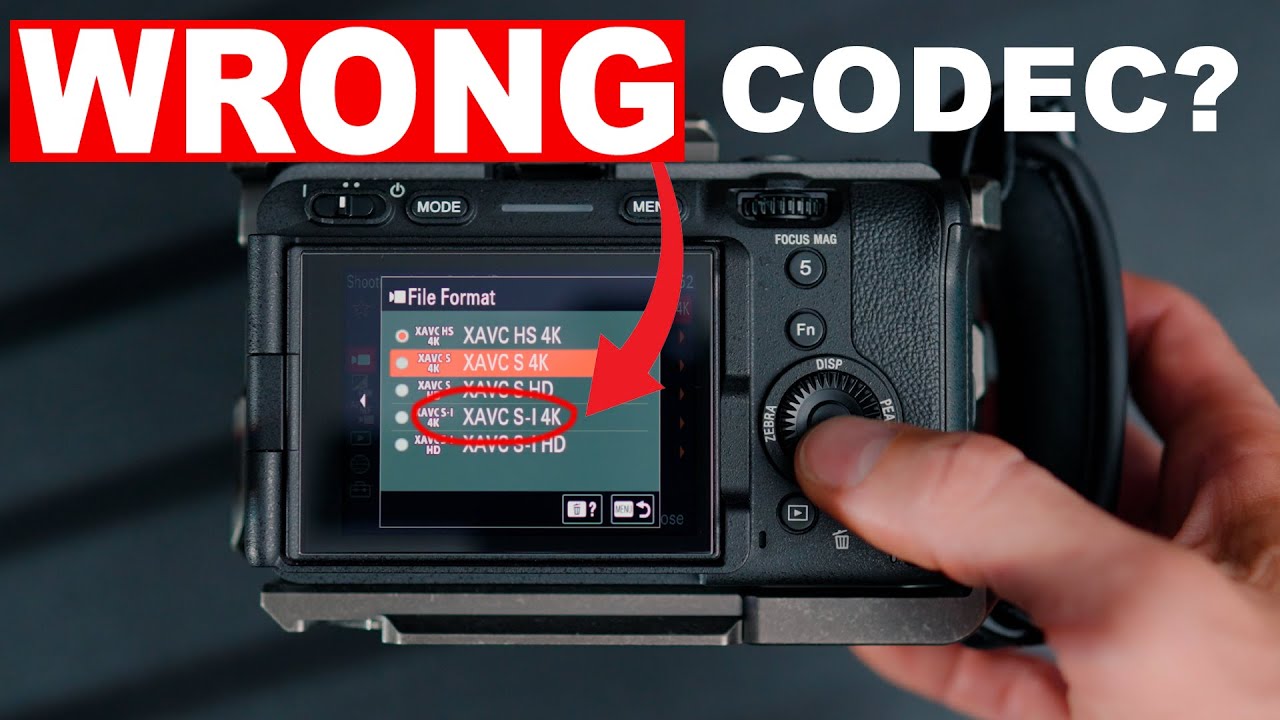 НЕ ВЫБИРАЙТЕ НЕПРАВИЛЬНЫЙ КОДЕК для Sony FX30, A7IV, FX3, A7RV