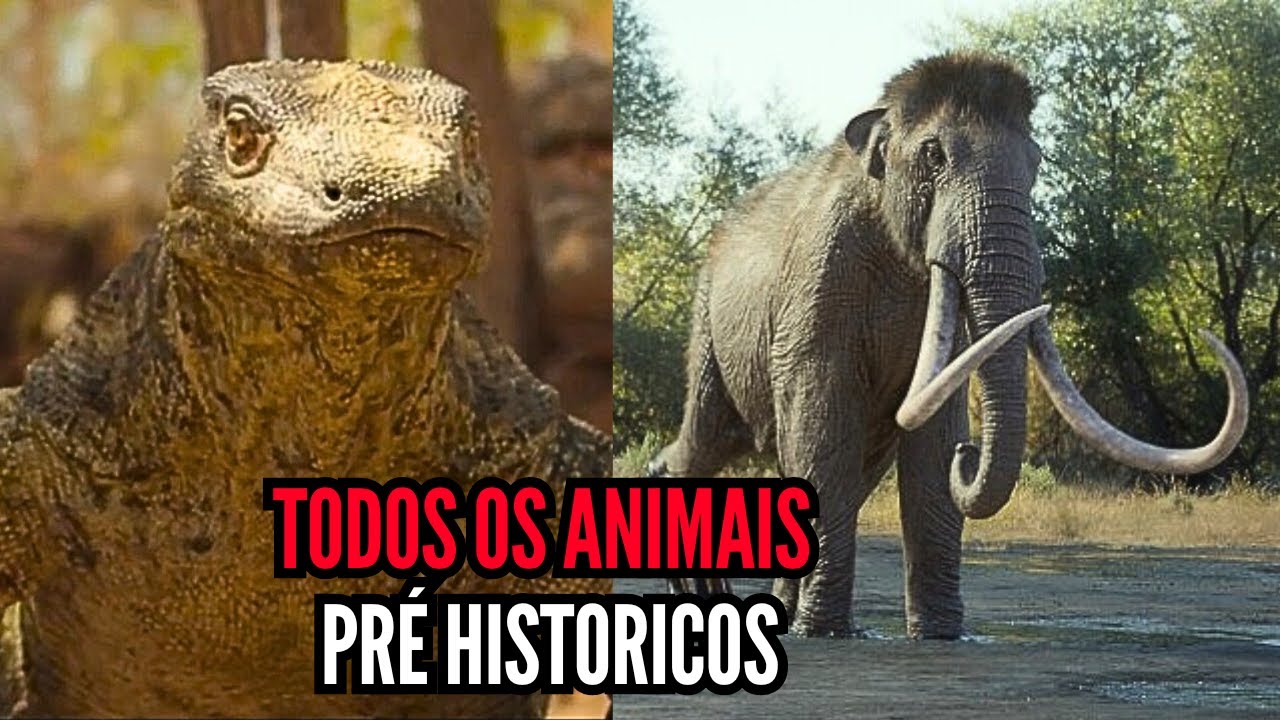 TODOS OS ANIMAIS PRÉ HISTORICOS DE PRE HISTORIC PLANET ICE AGE