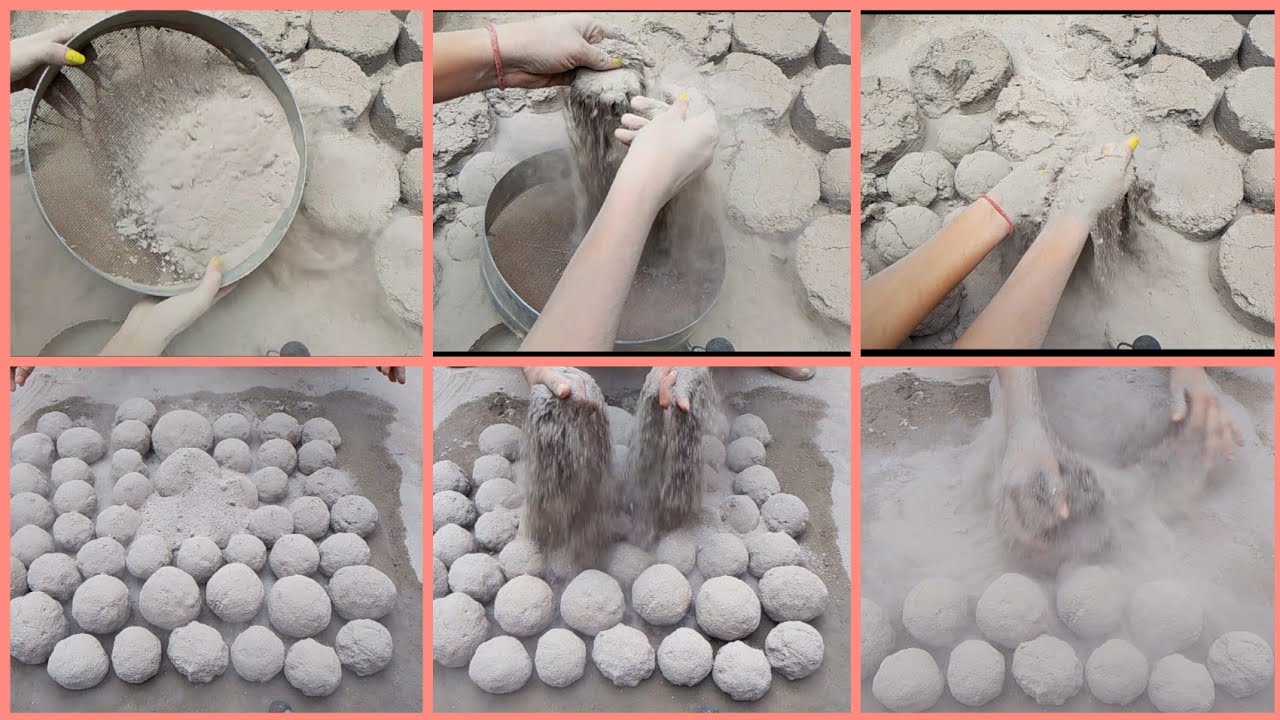Pure Cement Very Soft And Crispy Balls & Blocks Dry Floor Crumbling