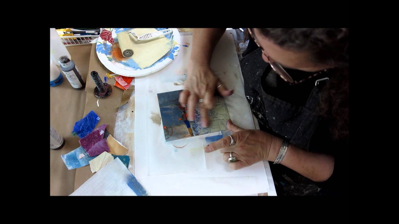 Collage Layering abstract landscapes part 2
