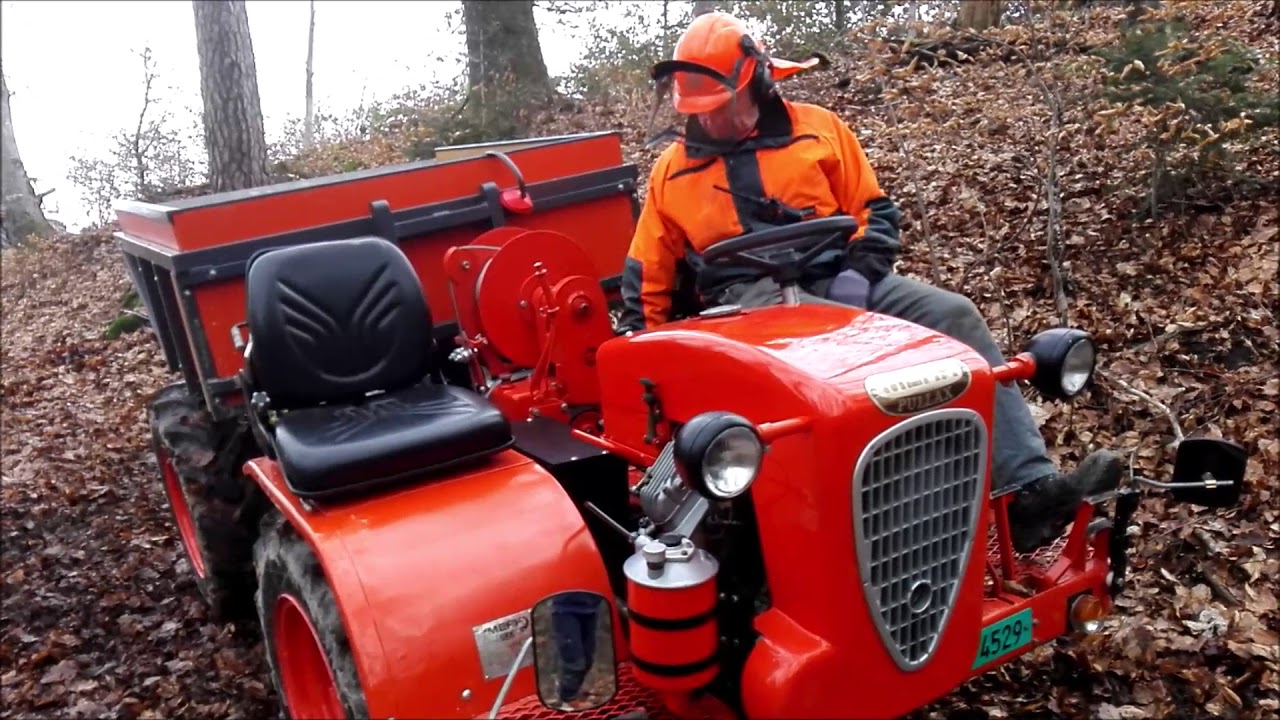 Merk Pullax P20 Holz rücken mit Seilwinde