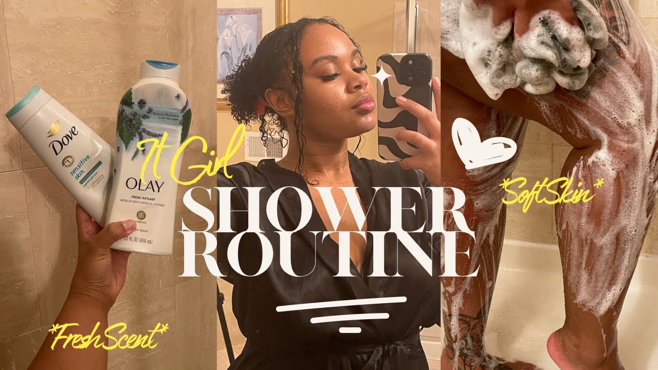 IT GIRL GRWM FOR A NIGHT OUT| EVERYTHING SHOWER ROUTINE + SELF CARE ROUTINE + HAIR CARE + CLIP INS