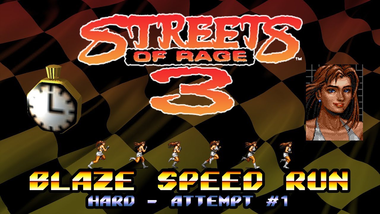 Streets of Rage 3 - Blaze Speedrun on Hard: Attempt #1 (Best Ending)