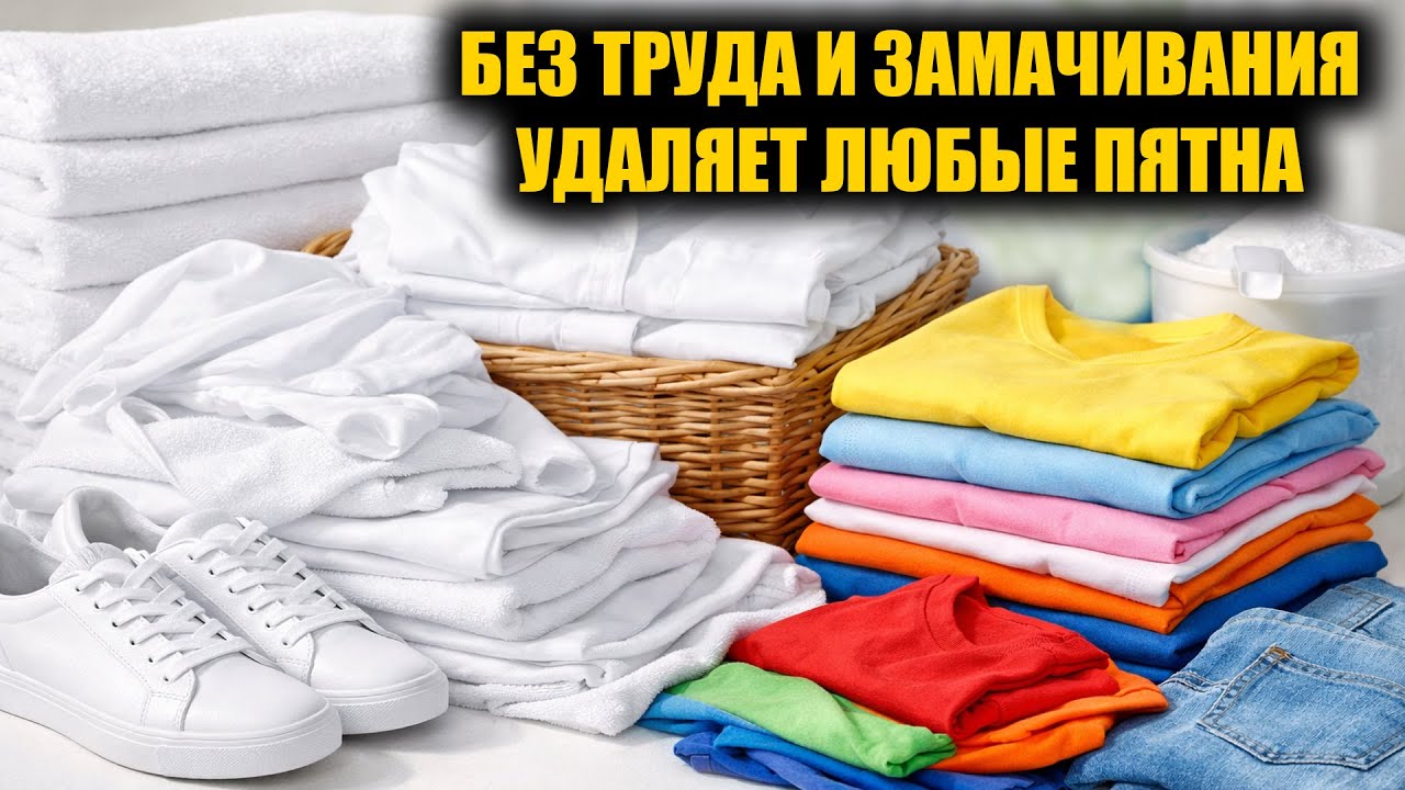 Без хлорки и отбеливателя ОТМЫВАЮ любые пятна, даже на цветном ничего не линяет!