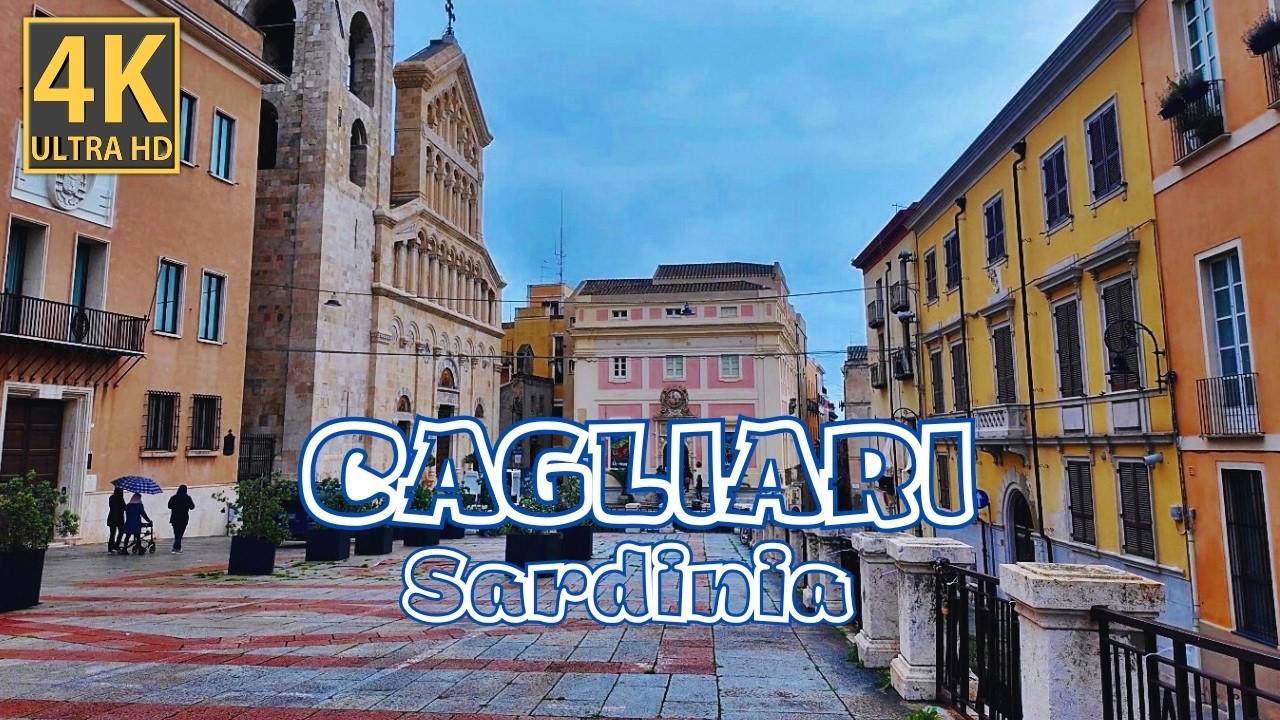 SARDINIA Cagliari || Italy 🇮🇹 4K Walking Tour