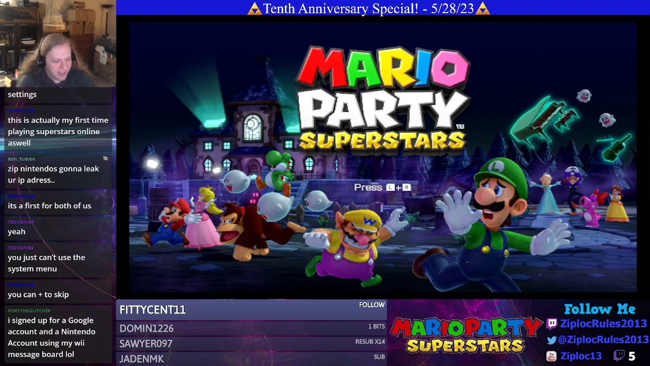 10th Anniversary LiveStream! - Mario Party Superstars - 5/28/23