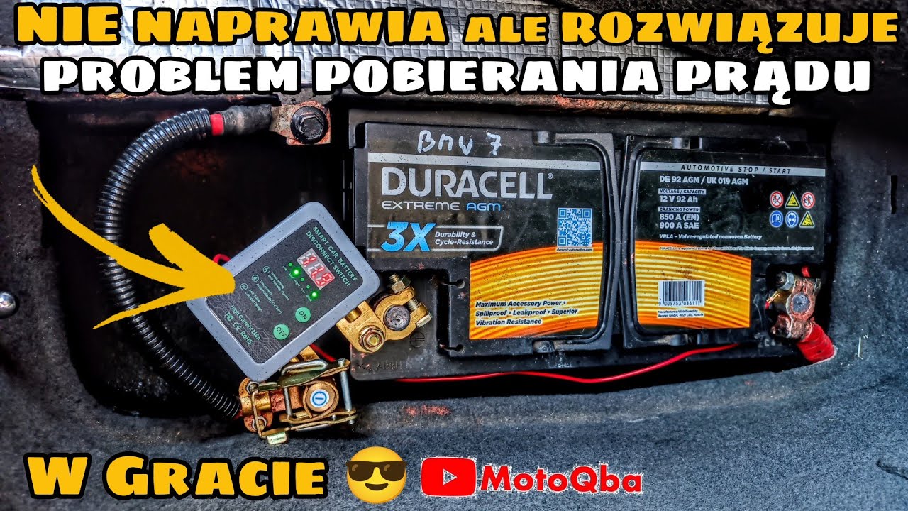ZDALNY WYŁĄCZNIK AKUMULATORA 🤔 to działa? ⚡PROBLEM POBIERANIA PRĄDU #MotoQba 