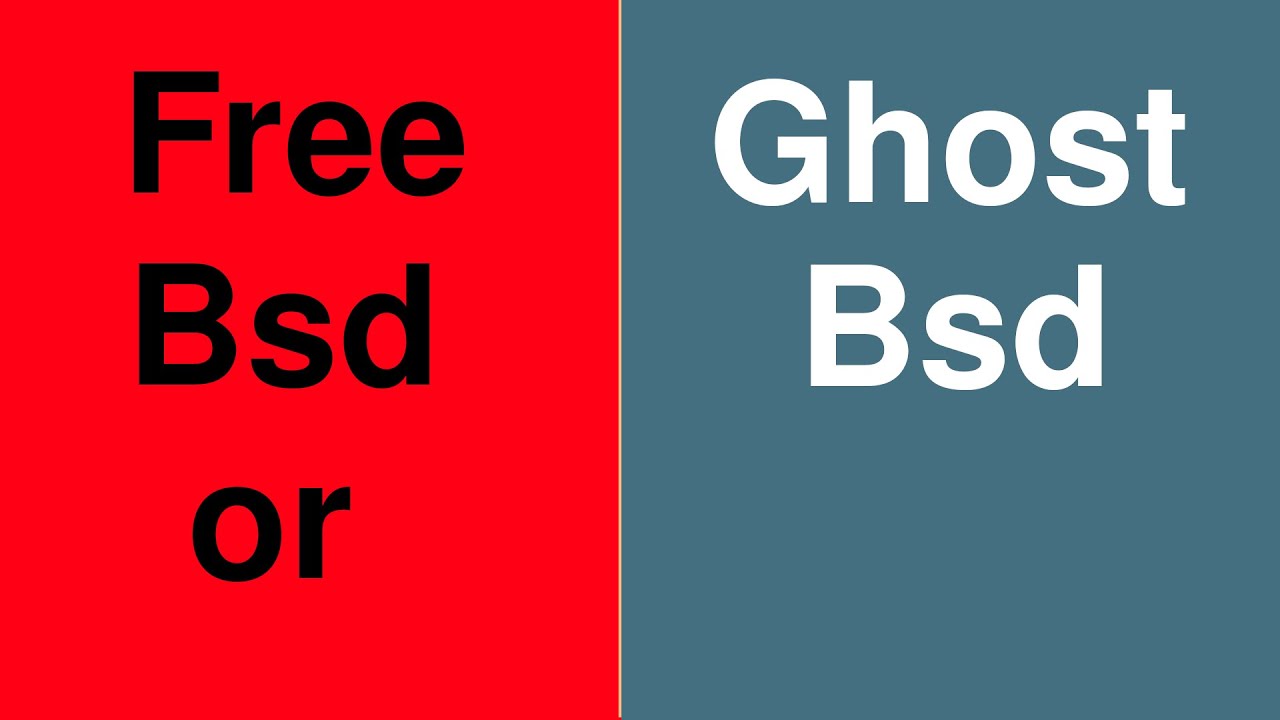 FreeBsd или Ghost Bsd?