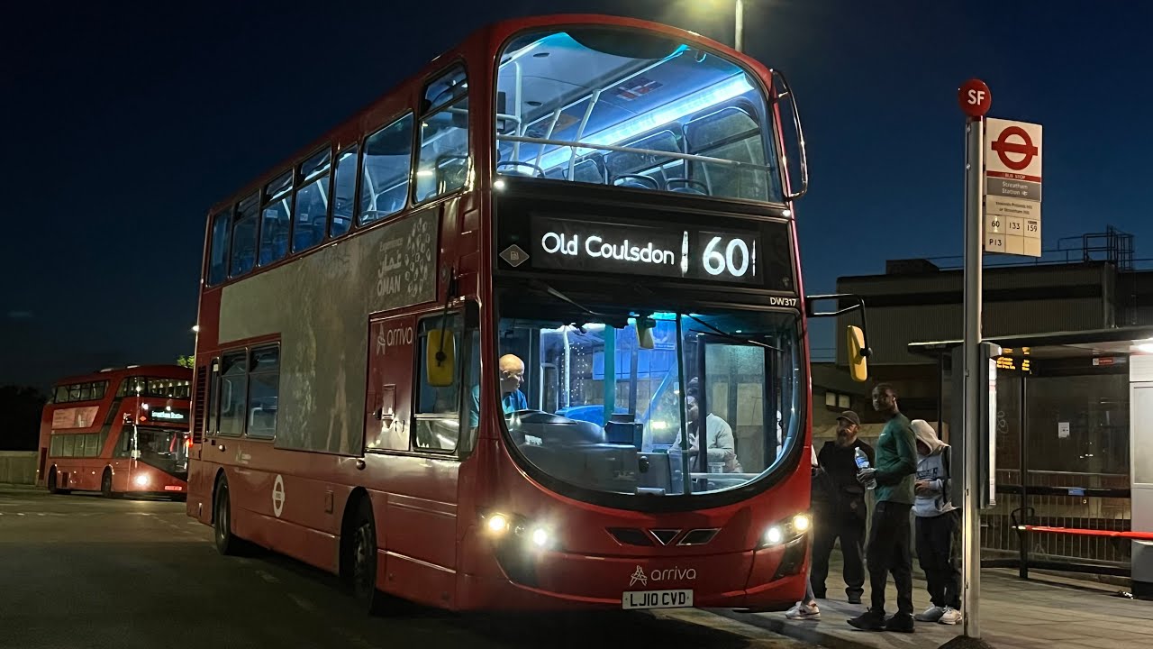 FRV. London Bus Route 60: Old Coulsdon - Streatham Station Wright Gemini 2 DW317 (LJ10CVD)