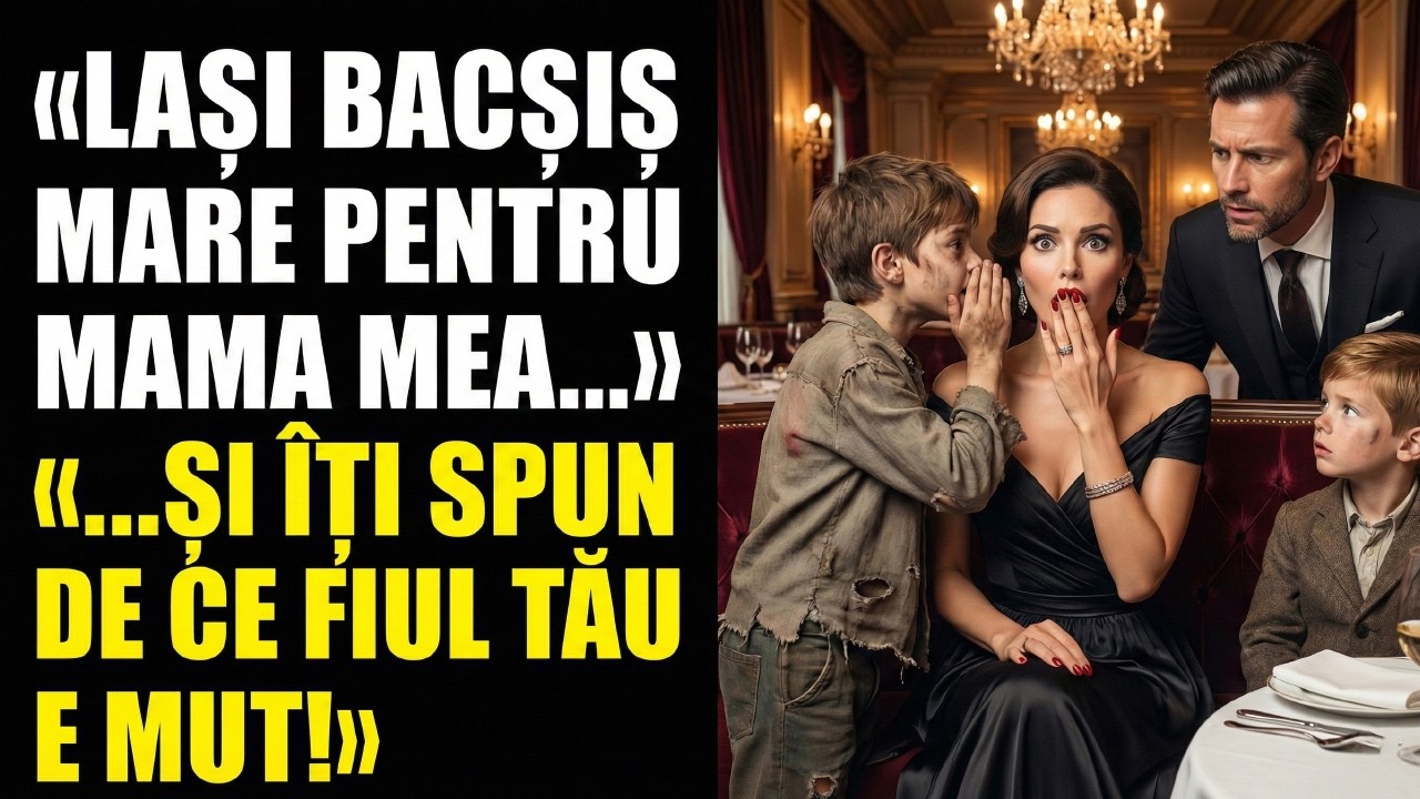 „Lăsați-i mamei mele un bacșiș generos și vă voi spune de ce fiul dumneavoastră este mut”, a...