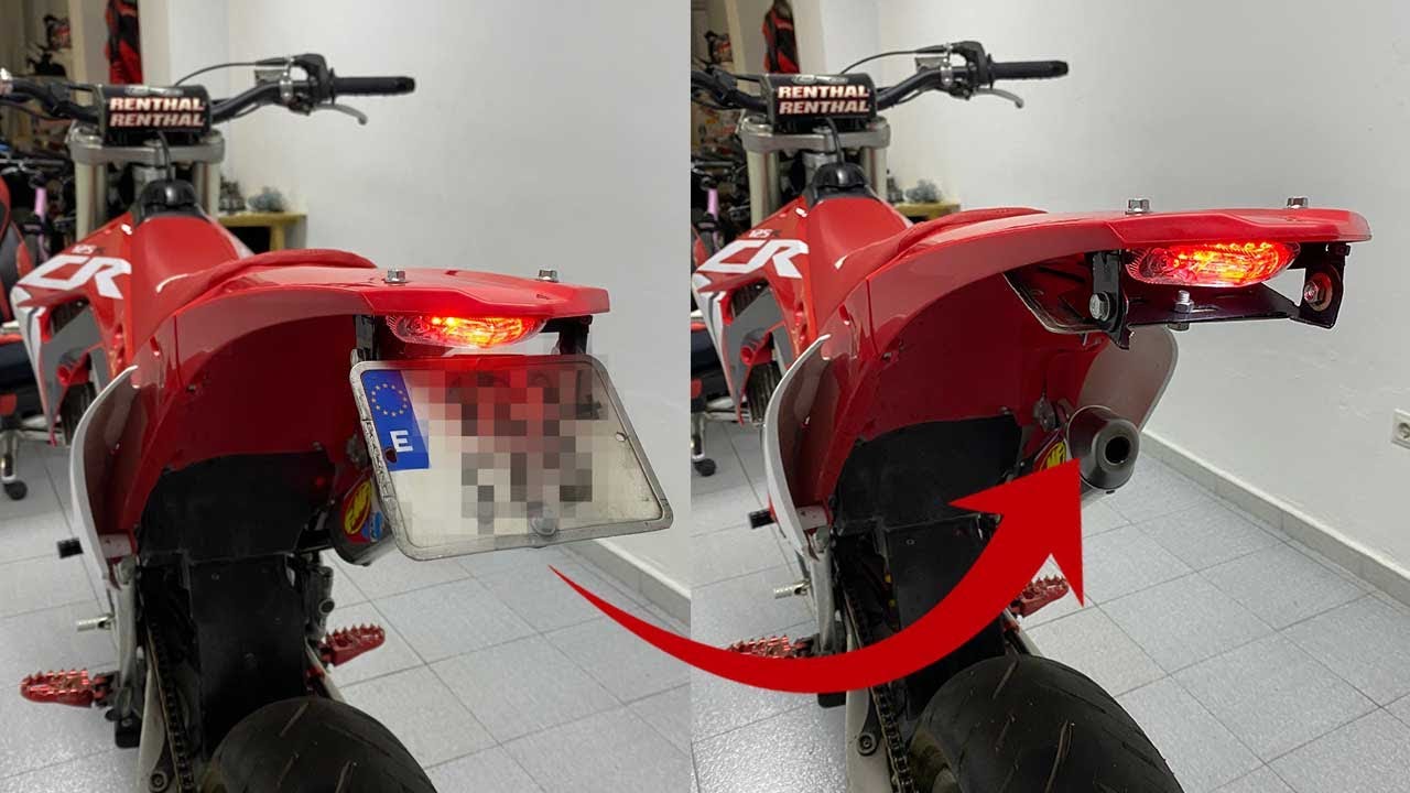 Matricula Retráctil a la CR 125 *ILEGAL*