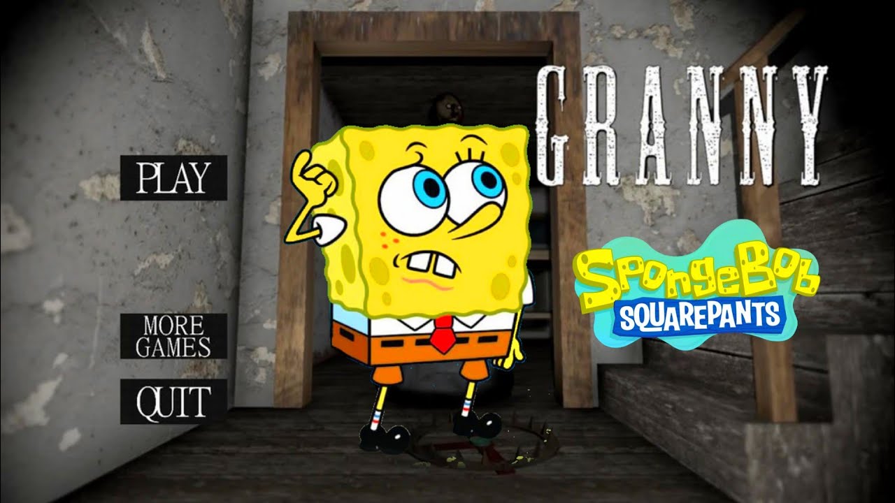 جراني تحولت لي سبونج بوب 😰😱الهروب من الباب الكهربائي ‼️Granny is Spongebob #granny#spongebob 