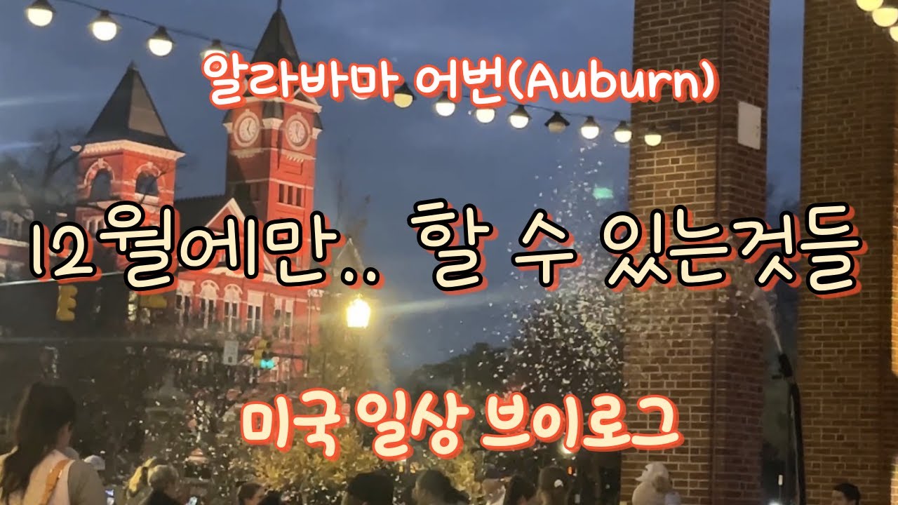 미국브이로그-미국생활(뚜레주르/다운타운(산타클로스와 사진찍기/ 퍼레이드)/Tommykingpecan/정기모임(연말모임겸)/ 피아노 리사이틀/HeyDayMarket/쿠키만들기)