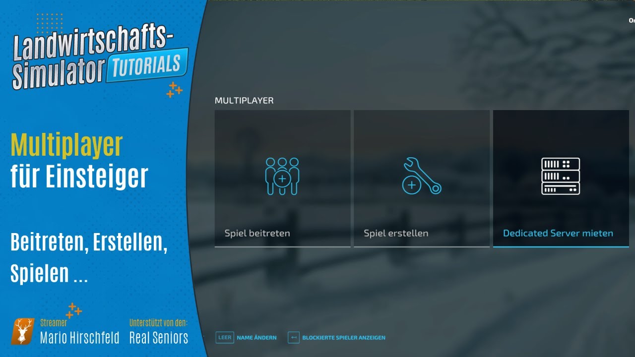 LS22 Tutorials: Multiplayer starten, beitreten ... // Grundlagen für Einsteiger