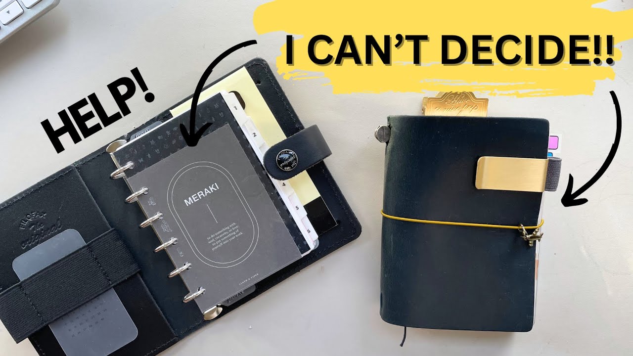 a DOUBLE planner flip through... pocket rings vs passport TN | what's the best small planner?
