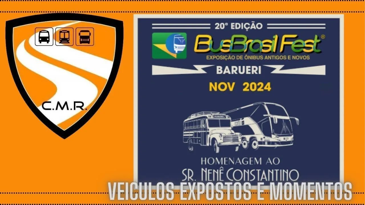 Mostrando os ônibus da 20º BusBrasil Fest 2024 #BBFBarueri
