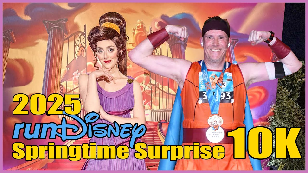 2025 runDisney Hercules 10K | Springtime Surprise Race with Epic Characters & Olympic Vibes!