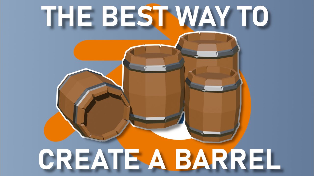 Best Method To Create A Low Poly Barrel In Blender