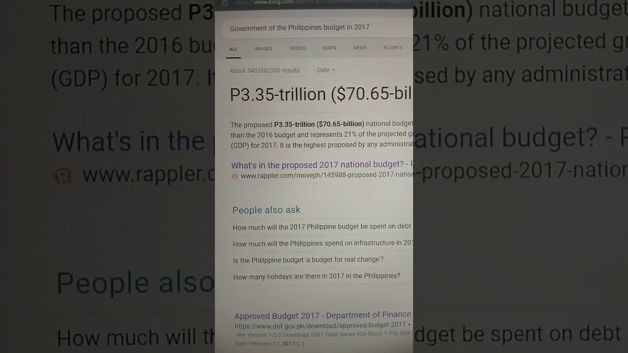Government of the Philippines yearly budget from 2010 up to 2023