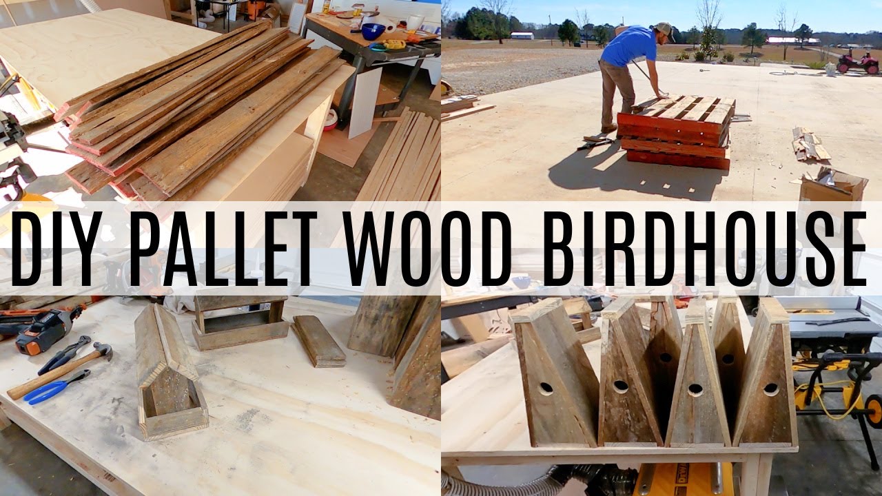 Pallet Wood Birdhouse | Feeder | DIY
