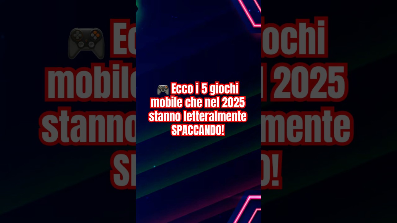 TOP 5 giochi per cellulare che TUTTI stanno scaricando nel 2025! 😱📱