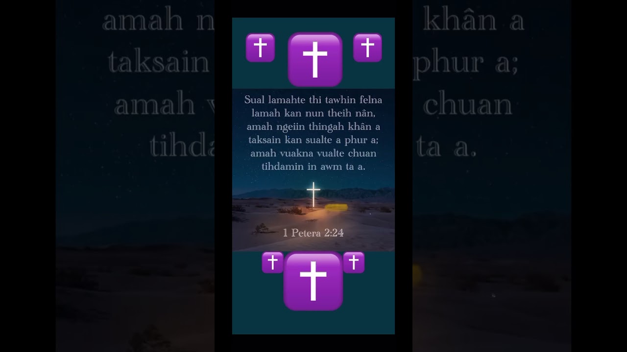 I Peter 2:24 Isua vuakna vualah tihdam kan ni tawh! Jesus heals. #bible #healing #gospel