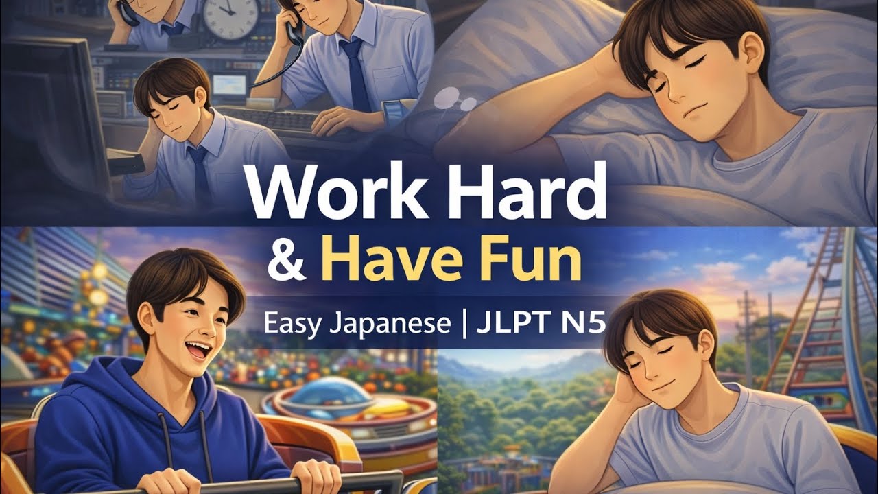 A Busy Day at Work｜Easy Japanese Listening｜JLPT N5