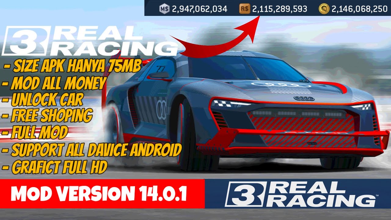 NEW UPDATE!! REAL RACING 3 MOD LATEST VERSION 14.0.1