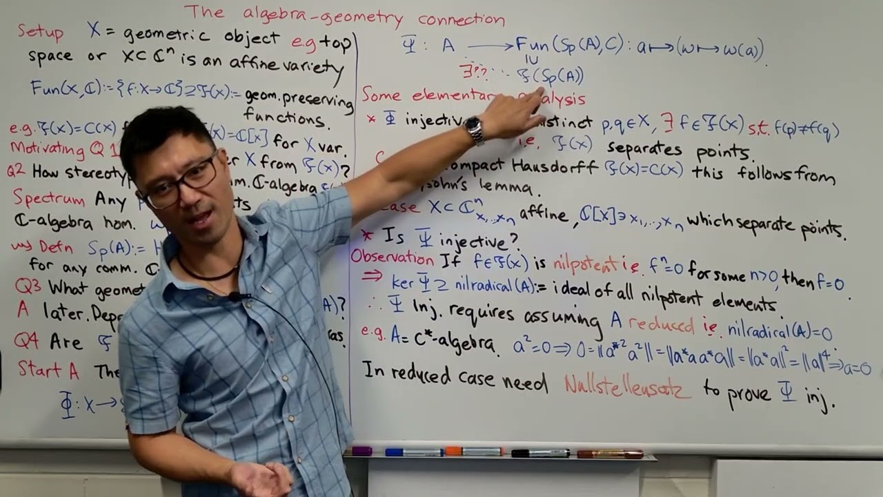 The algebra-geometry connection