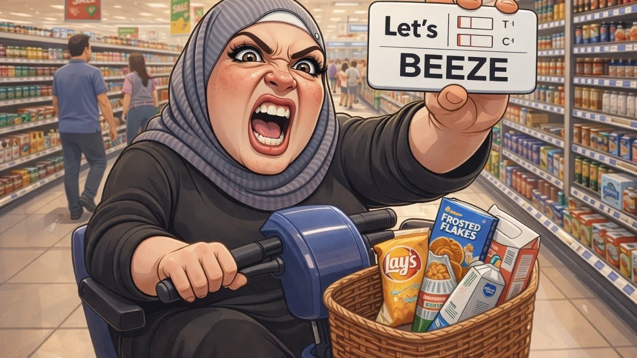 Foodie Beauty's first day out on her scooter and ends up in a food court 