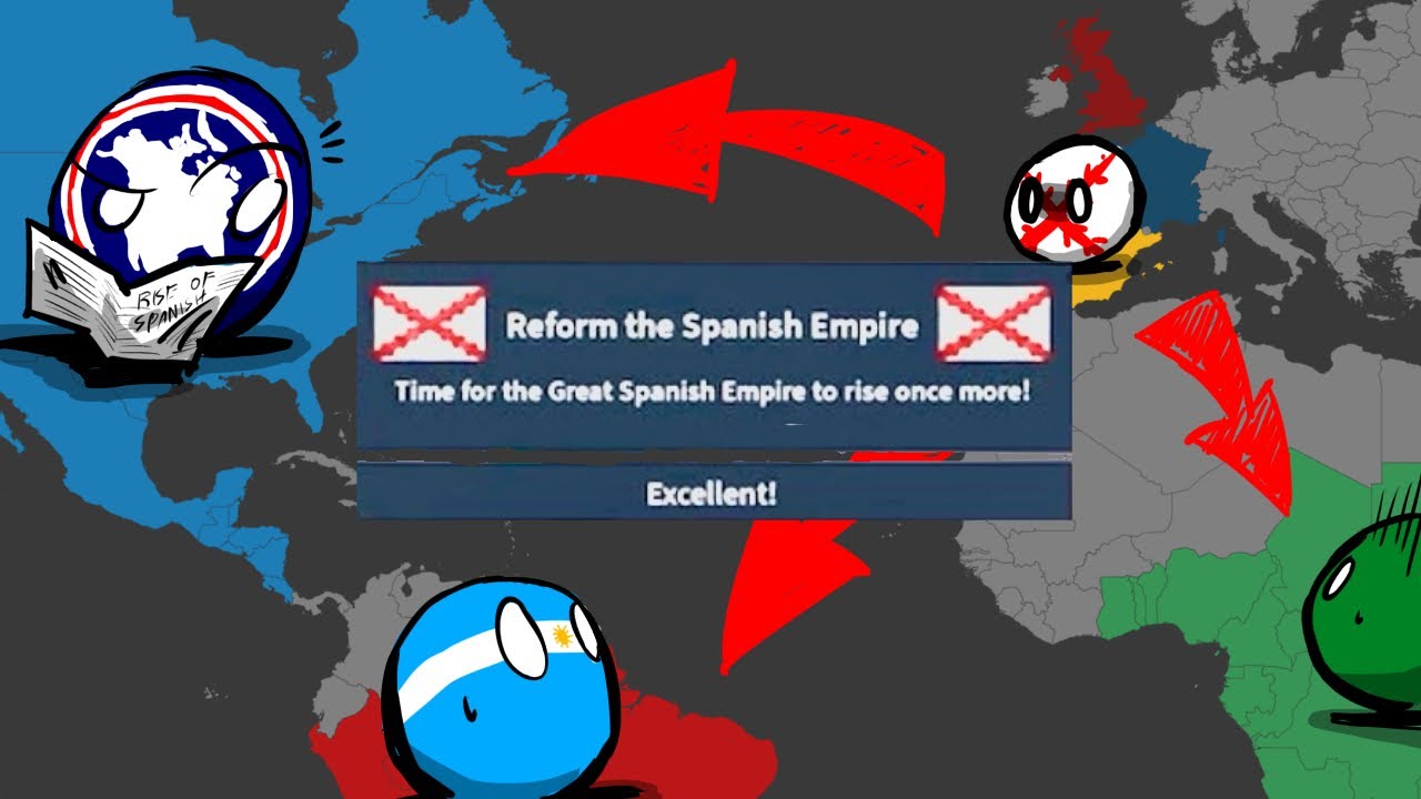 Fighting 3 Superpowers as Spain to Reform The Spanish Empire! [Roblox:Rise Of Nations]