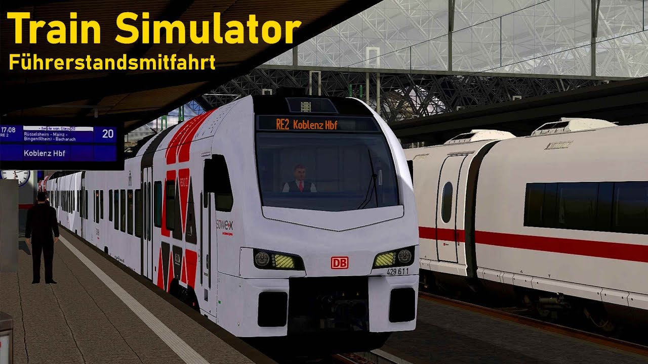 Train Simulator | Führerstandsmitfahrt | RE2 Frankfurt Hbf nach Koblenz Hbf | Teil 1