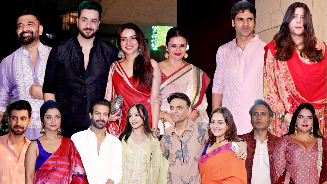 Jasmin-Aly, Divyanka-Vivek, Karan Veer-Chum, Ekta, Eijaz At Sandiip Sikcand Ganpati Celebration 2025