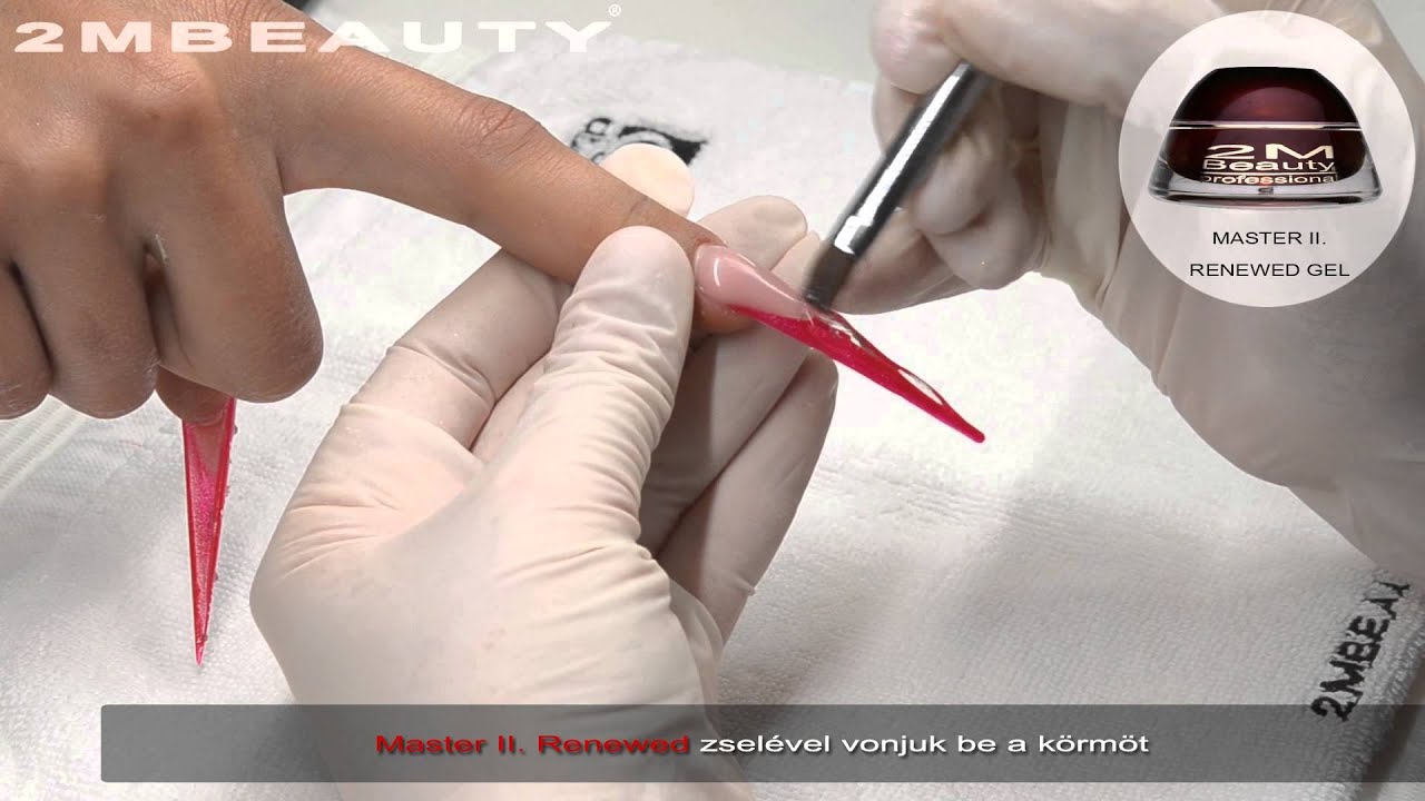 Stiletto köröm QUARZA ROSA zseléből